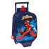 SAFTA Mini With Wheels Spider-Man Neon Backpack