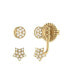 ფოტო #5 პროდუქტის Moon Transformation Star Design Sterling Silver Diamond Stud Women Earring