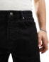 Фото #4 товара Pull&Bear relaxed denim short in black