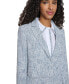 Фото #6 товара Women's Peak-Lapel Single-Button Cropped Blazer