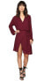 Фото #2 товара The Jetset Diaries 241228 Womens Renata Kimono Wrap Dress Wine Size X-Small