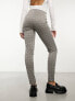 Vero Moda jersey elasticated waist heavyweight slim trouser in check