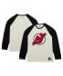 Men's Cream New Jersey Devils Legendary Slub Vintage-Like Raglan Long Sleeve T-shirt Бежевый, L - фото #1