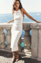 Фото #1 товара Длинное платье из эластичного трикотажа ZARA