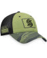 Men's Camo and Black Seattle Kraken Military Appreciation Snapback Hat