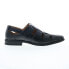 Фото #1 товара La Milano A14040 Mens Black Leather Slip On Loafers & Slip Ons Casual Shoes 8