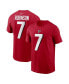 Фото #1 товара Men's Bijan Robinson Red Atlanta Falcons Player Name and Number T-shirt