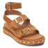 Фото #2 товара Matisse Nina Studded Ankle Strap Womens Brown Casual Sandals NINA-203