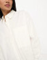 Фото #6 товара ASOS DESIGN long sleeve boyfriend shirt in cotton in white