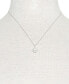 ფოტო #2 პროდუქტის Cultured Freshwater Pearl (6mm) & Diamond Accent 18" Pendant Necklace in 14k White Gold, Created for Macy's