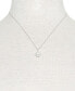 Cultured Freshwater Pearl (6mm) & Diamond Accent 18" Pendant Necklace in 14k White Gold, Created for Macy's