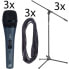 Фото #1 товара Микрофон Sennheiser E835 S 3Pack Bundle