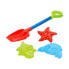 COLOR BABY 39 cm Beach Shovel Set With 3 Molds In Assorted