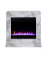 Фото #1 товара Ileana Faux Marble Color Changing Electric Fireplace