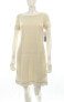 London Times Ivory Short Sleeve Lace Shift Dress Sz 4 $138