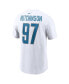 Men's Aidan Hutchinson White Detroit Lions Player Name and Number T-shirt