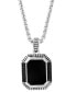 EFFY® Men's Onyx & Black Spinel 22" Pendant Necklace in Sterling Silver