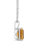 Фото #3 товара Macy's citrine (3-1/7 ct. t.w.) Pendant Necklace in 14K White Gold