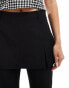 Stradivarius flare trouser with skirt in black Черный, 38 - фото #4