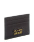Фото #3 товара Versace Jeans Couture Range Metal Lettering Leather Card Case Men's Black Os