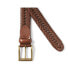 Фото #4 товара Men's Leather Braid Belt
