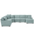 Фото #14 товара Radley Fabric 6-Piece Chaise Sectional with Wedge, Created for Macy's