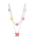 Фото #1 товара kensie 3 Piece Mixed Chain Necklace Set with Beaded Flowers and Butterfly Pendant