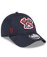 ფოტო #3 პროდუქტის Men's Navy Atlanta Braves 2024 Clubhouse 9FORTY Adjustable Hat