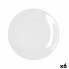 Плоская тарелка Bidasoa Glacial Coupe Белый Керамика 25 cm (6 штук) (Pack 6x)