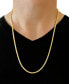 ფოტო #3 პროდუქტის Polished Square Wheat 20" Chain Necklace (3mm) in 14k Gold