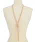ფოტო #2 პროდუქტის Colored Imitation Pearl Knotted Lariat Necklace, 28" + 2" extender, Created for Macy's