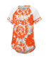 Фото #3 товара Women's Orange, White Miami Hurricanes Annie Oversized Tie-Dye Raglan T-shirt