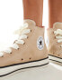 Converse Chuck Taylor All Star Hi trainers in beige suede Бежевый, EU 36.5 - фото #3