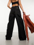 Фото #2 товара COLLUSION x013 mid rise wide leg jeans in washed black