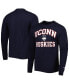 ფოტო #1 პროდუქტის Men's Navy UConn Huskies High Motor Long Sleeve T-shirt