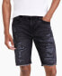 Men's Slim-Fit Destroyed Denim Shorts