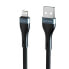 Фото #2 товара 4smarts 540430 - 1 m - Lightning - USB A - Male - Male - Black - Grey