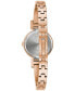 x Marc Anthony Women's Modern Diamond Accent Rose Gold-Tone Stainless Steel Bangle Bracelet Watch 26mm