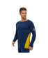 Bellemere Men's Base Layer Thermal Top Синий, Small - фото #2