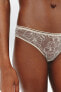 Embroidered tulle briefs