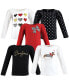 ფოტო #2 პროდუქტის Baby Girls Long Sleeve T-Shirts, Houndstooth Red