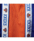Фото #3 товара Men's Royal and Orange New York Knicks Big and Tall Tape Mesh Shorts