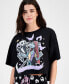 ფოტო #3 პროდუქტის Juniors' Nightmare Before Christmas Halloween Graphic T-Shirt