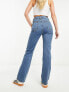 Фото #8 товара ASOS DESIGN easy straight jeans in mid blue