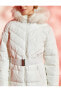 Фото #42 товара Пальто Koton Puffer Coat Faux Fur Belted