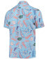 Фото #2 товара Men's Light Blue Florida Gators Vintage-Like Floral Button-Up Shirt