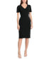 Women's Short-Sleeve Sheath Dress