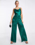 Фото #4 товара Little Mistress jumpsuit in emerald green