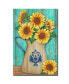 Фото #1 товара Vintage-Inspired Sunflowers 12x18 Board Art
