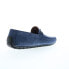 Фото #8 товара Bruno Magli Xander BM3XANK1 Mens Blue Suede Loafers & Slip Ons Moccasin Shoes 8